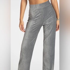 Juicy Couture Elegant Gray Women track velour Pants size XS shimmer shimmery